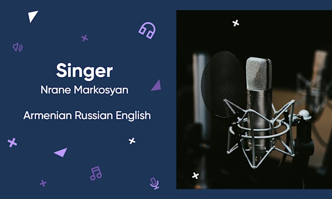 sing professional armenian, russian, and english vocals