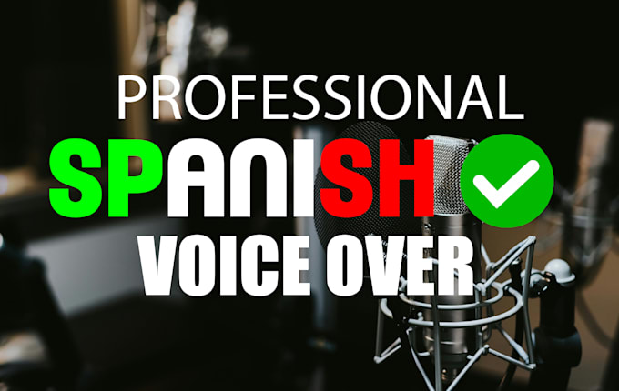 male voice over, locutor in spanish