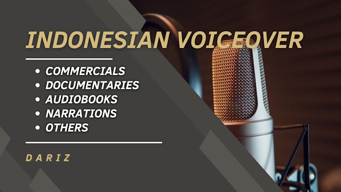 record a professional indonesian male voiceover for you