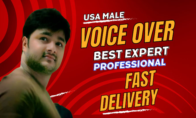 record an american english male voice over artist