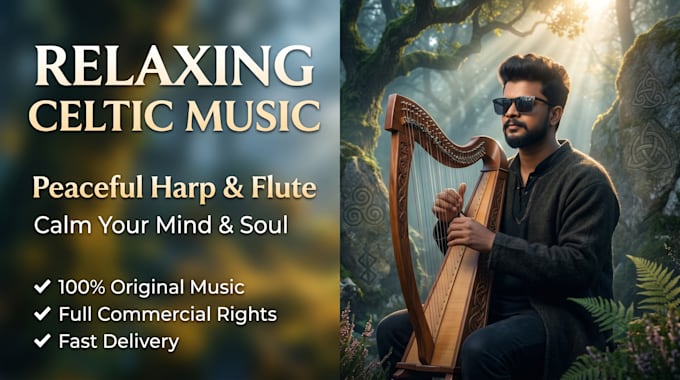 compose celtic music for videos, meditation and sleep