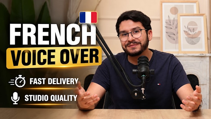 record a professional  male french voice over