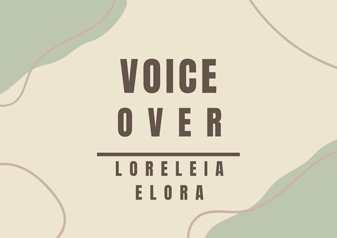 be your female voice over specialist
