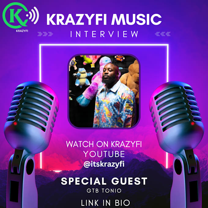 interview about your music on youtube, spotify and blog post
