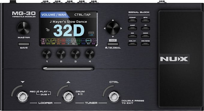 create a guitar preset for your nux mg 30