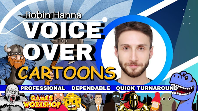 be your male voice actor for animated characters