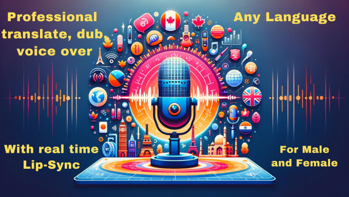 translate, dub, voice over with lip sync for videos in any language
