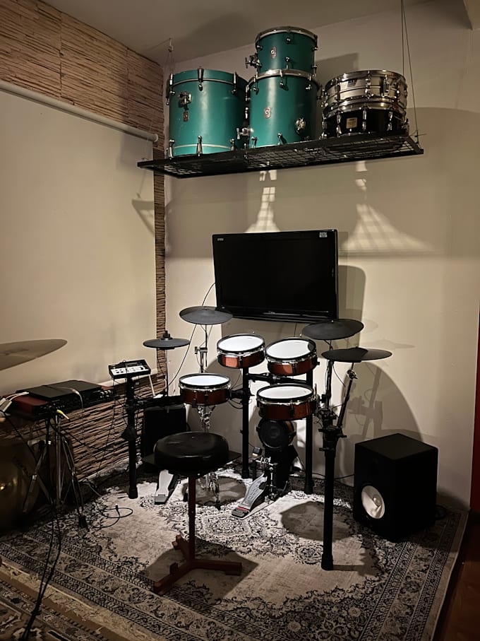 record acoustic drums for your song