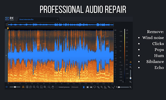 edit, repair and cleanup your audio files with rx10
