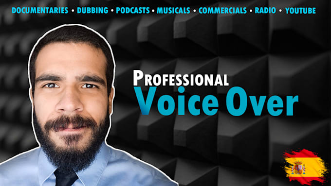 record a highquality and engaging male voice over