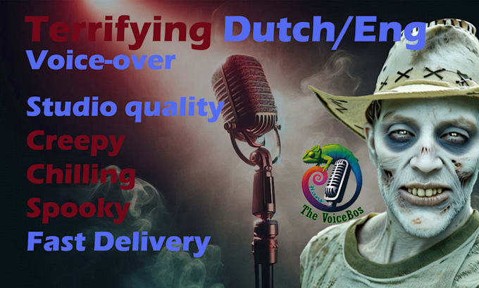 do a terrifying horror voiceover in dutch or english