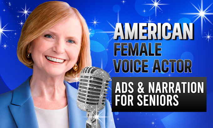 do senior voices in ads and narration that sparkle