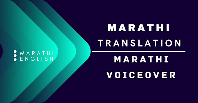 do marathi translation and voiceover for you