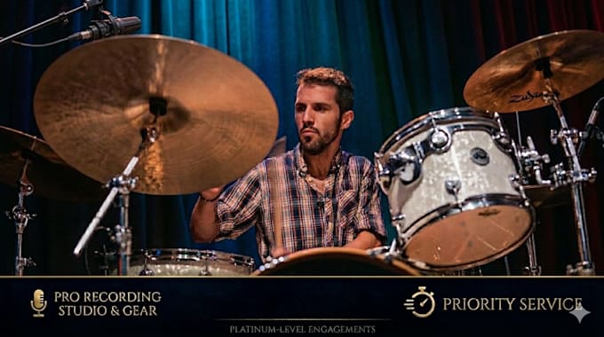 record elite live drums in my pro studio