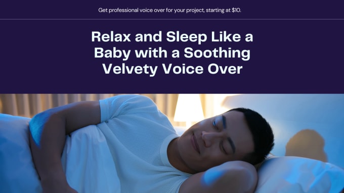 Create a soothing bedtime narration by Dcmariscal Fiverr