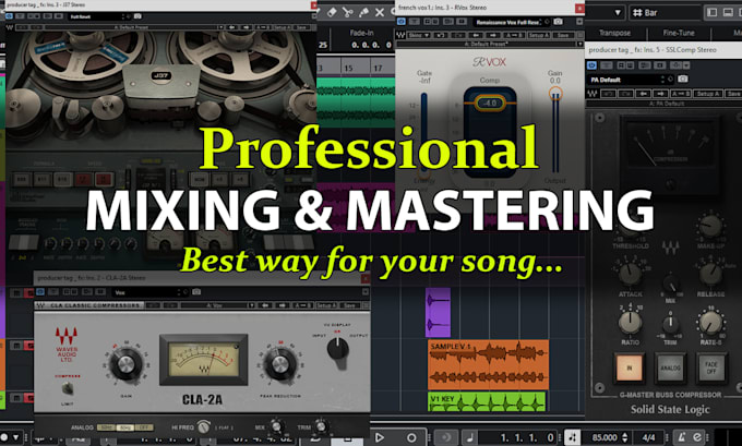 do professional audio mixing and mastering for your song