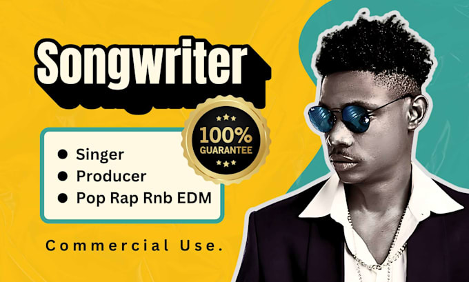 be your songwriter singer producer rapper rnb, pop toplines