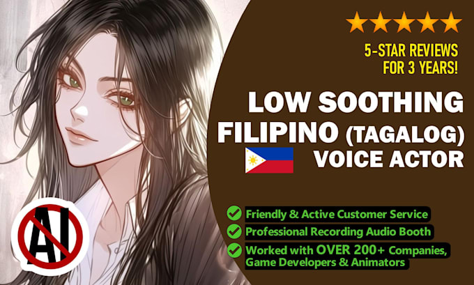 do a female filipino tagalog voice over TV radio commercial