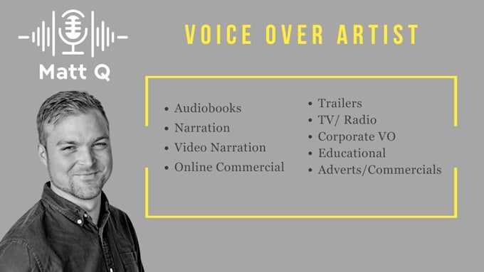 be your professional male english voice over artist
