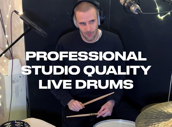 live record rnb, soul, hip hop drums professionally for you