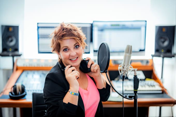 record a female voice over in a warm voice