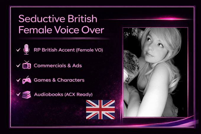 record a sultry female voice over for audiobooks or storytelling