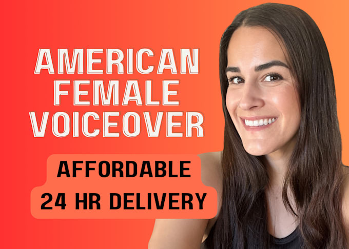 record a professional, friendly, american female voice over today