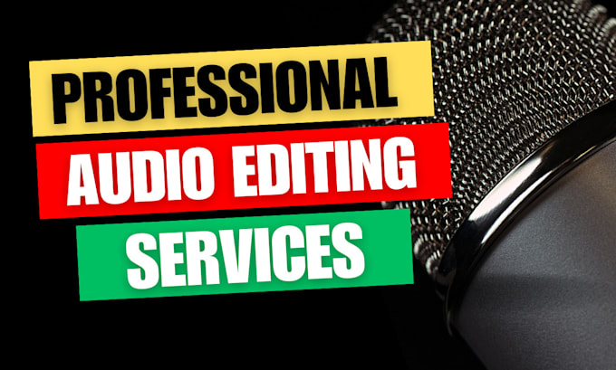 do audio editing, noise reduction, audio cleaning in 12hrs