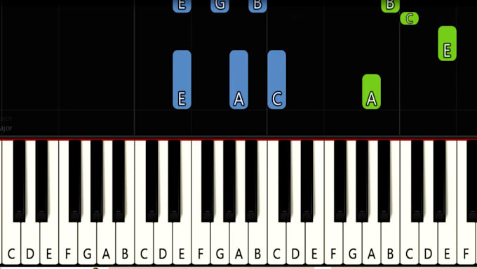 make a custom piano tutorial video for any song