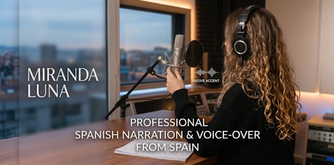 narration, voice off, spanish native accent