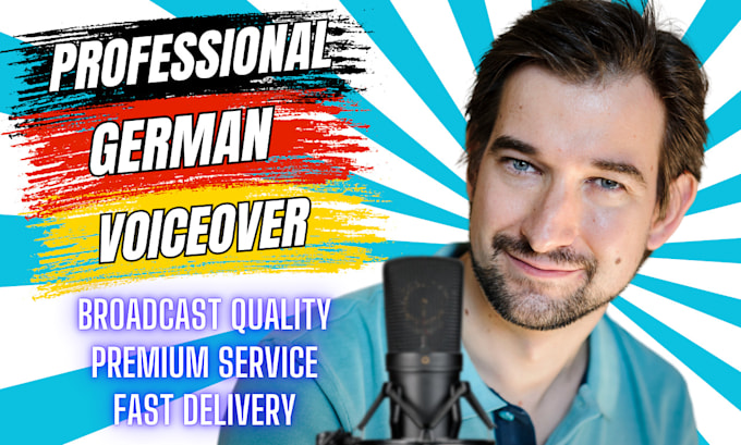 record a top male german voice over, deutscher sprecher