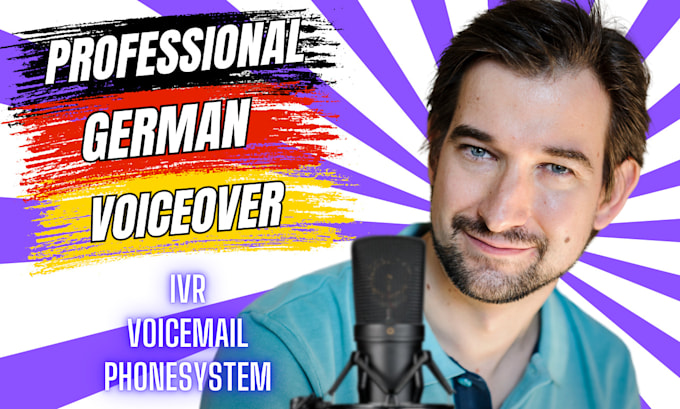 record your IVR in german with background music
