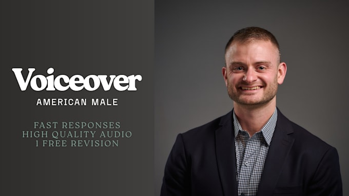 record an american male commercial or character voice over