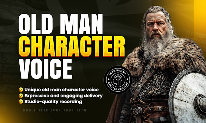 record an old man character voice
