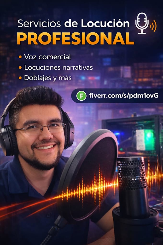 can record a clear and warm voiceover in spanish