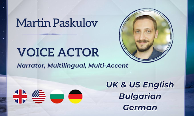 be your male english or american voice actor