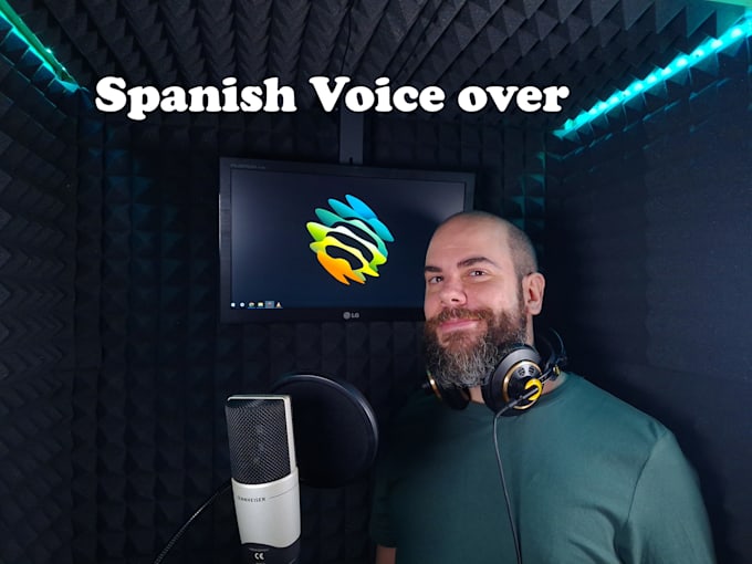 record a dubbing or voice over in spanish, no ia