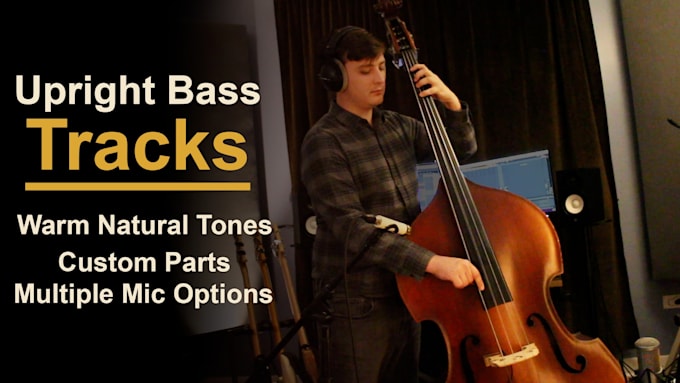 record upright bass or double bass on your song