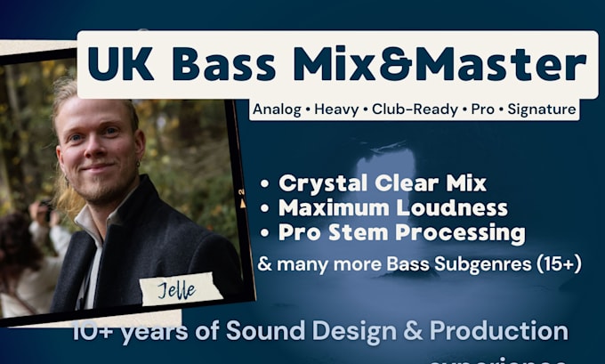 make your UK bass track sound amazing with mixing and mastering