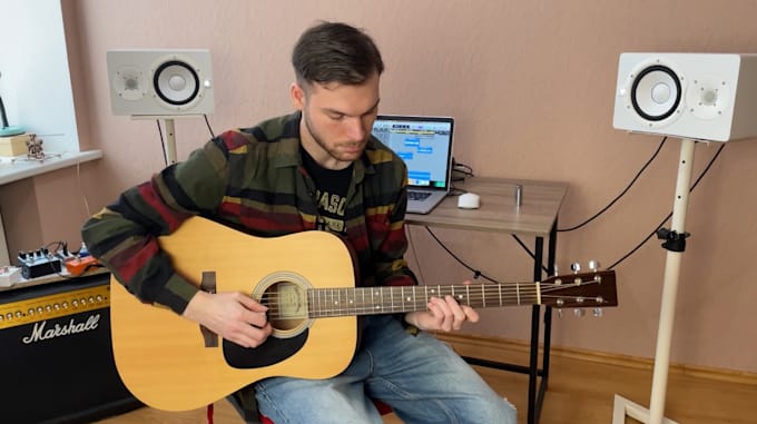be your guitar player and record a guitar track