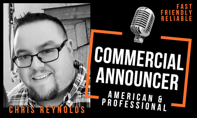 create a professional american male voice over in only 1 day