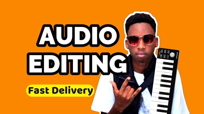 edit, clean, and fix your audio file to high quality