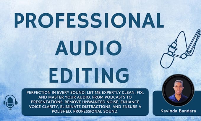 do audio editing, clean up, fix, repair audio or video files