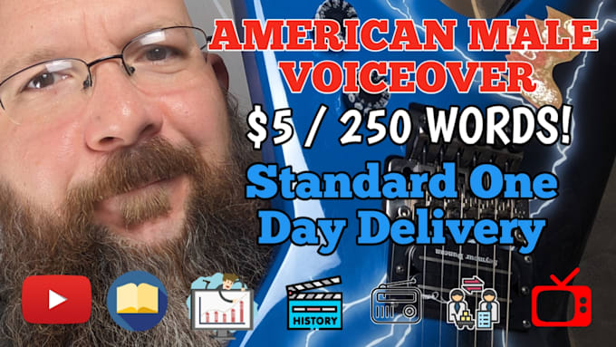record an american male voice over today