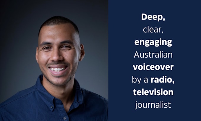 be your deep, clear, engaging australian voiceover