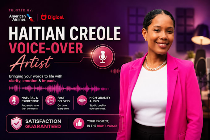 record a native haitian creole voice over