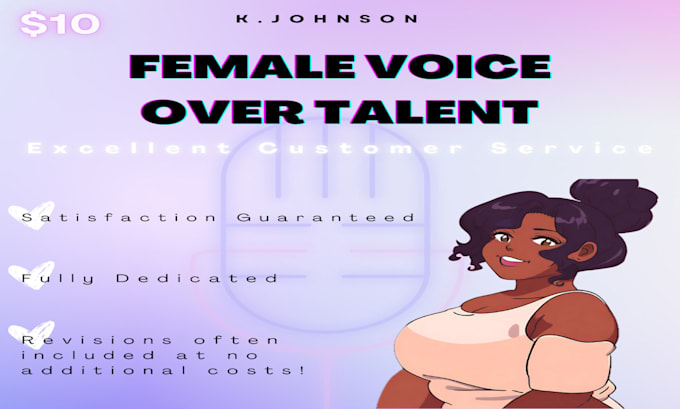 provide an engaging, north american female voice over