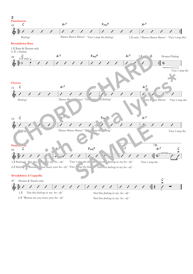 transcribe any song to chord charts, rhythm and lead sheets
