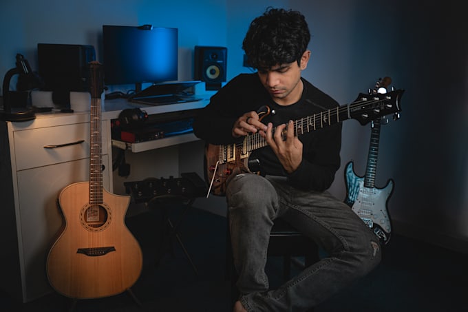 give you electric guitar classes in online mode