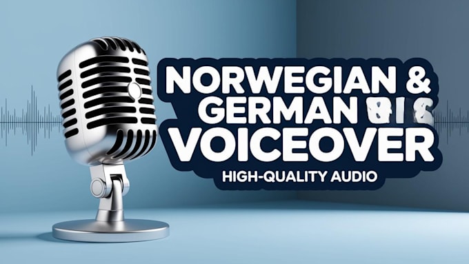 do native high quality norwegian voiceover for any ads
